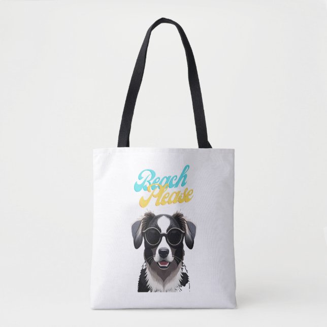 Strand und Hunde Tasche (Vorderseite)