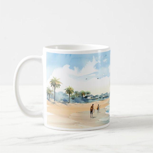 Strand und Meer Kaffeetasse (Links)