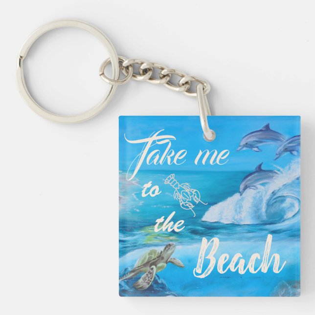 Strand- und Meeresfauna Schlüsselanhänger (Vorderseite)
