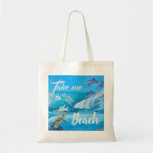 Strand- und Meeresfauna Tragetasche