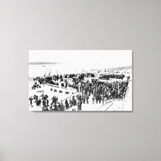 Strand und Promenade Fotografie 2 Leinwanddruck (Vorderseite)