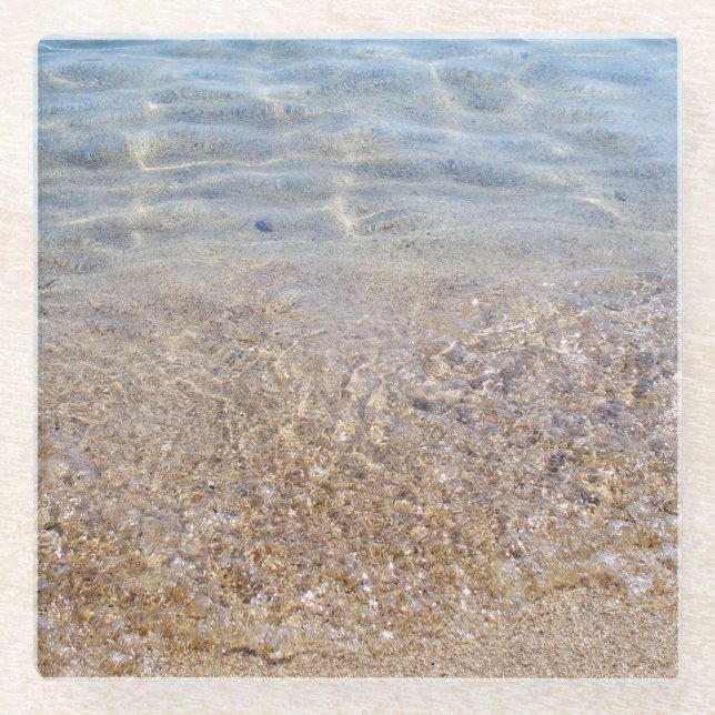 Strand und Sand Untersetzer (Vorderseite)