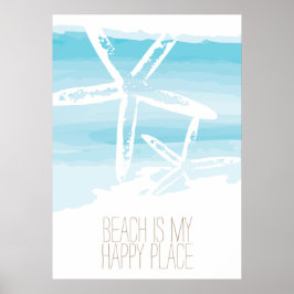 Strand und Seestern | Poster