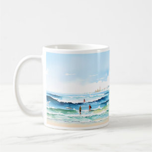 Strand und Wellengang Kaffeetasse