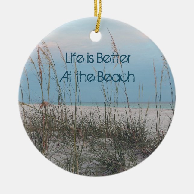 Strand-Verzierung Keramikornament (Vorne)