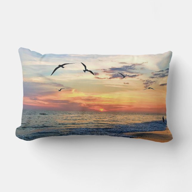 Strand Vibe zwei Seiten, zwei Bild Kissen (Vorderseite)