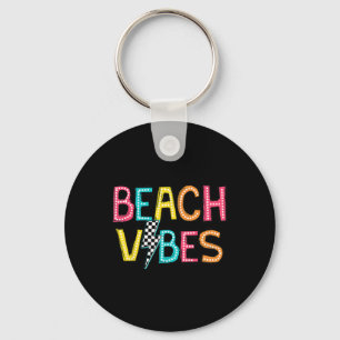 Strand Vibes Hallo Sommerferien Mädchen Frauen Tee Schlüsselanhänger