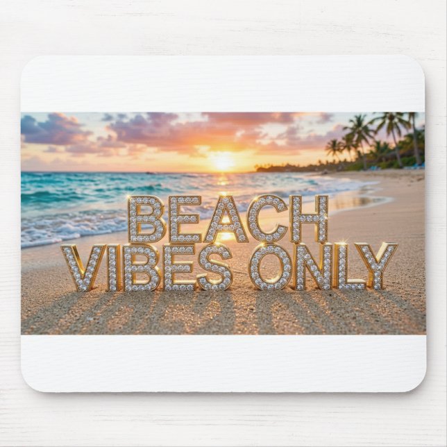 Strand-Vibes-Mauspad Mousepad (Vorne)