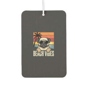 Strand-Vibes-Mops-Hund-Sonnenuntergang Autolufterfrischer