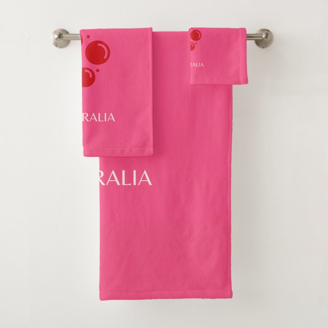 Strand von Bondi, rosa Badhandtuch Set (Insitu)