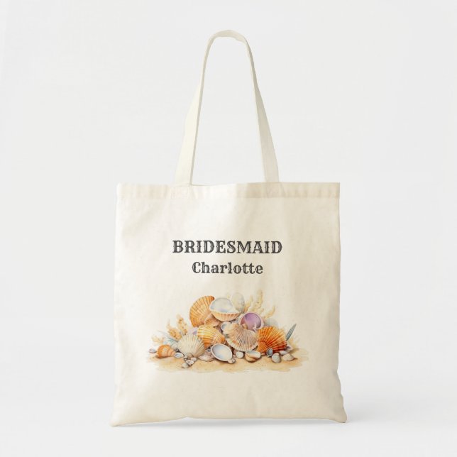 Strand von Bridesmaid, tropisch oder Hochzeit in U Tragetasche (Vorne)