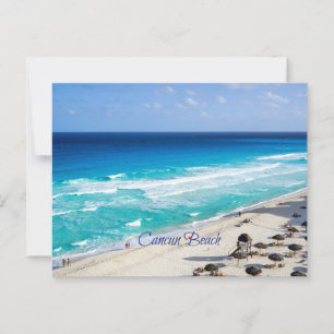 Strand von Cancun, Mexiko Postkarte