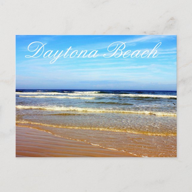 Strand von Daytona Beach, Florida Postkarte (Vorderseite)