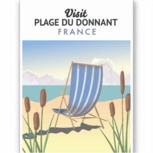 Strand von Donnant Frankreich Aufkleber