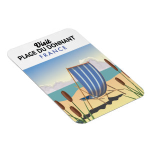 Strand von Donnant Frankreich Magnet