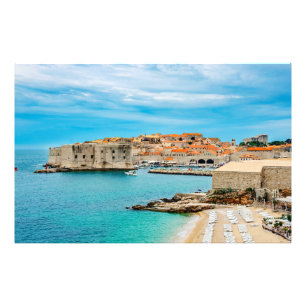 Strand von Dubrovnik Fotodruck