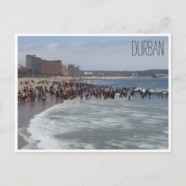 Strand von durban postkarte (Vorderseite)