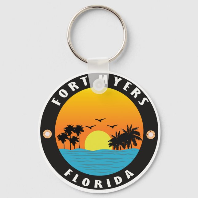 Strand von Florida-Fort Schlüsselanhänger (Vorderseite)