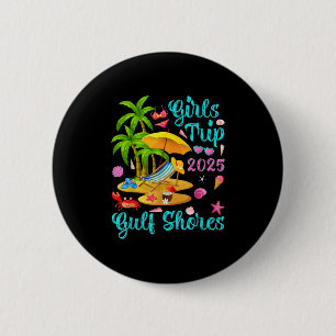 Strand von Gulf Shores Alabama Sommerurlaub Mädche Button