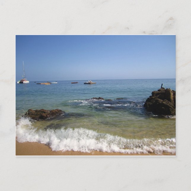 Strand von Las Caletas in Puerto Vallarta, Mexiko Postkarte (Vorderseite)