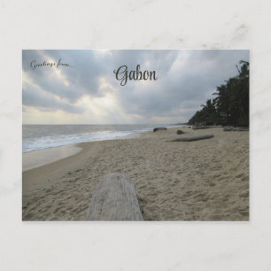 Strand von Libreville Gabun Postkarte