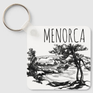 Strand von Menorca Schlüsselanhänger