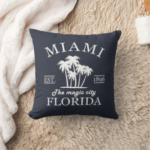 Strand von Miami City Florida Kissen