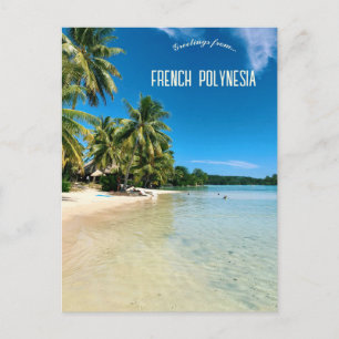 Strand von Mo'orea Französisch-Polynesien Postkarte