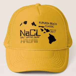 STRAND VON NaCL SALZ WASSER SURF PUPUKEA Truckerkappe