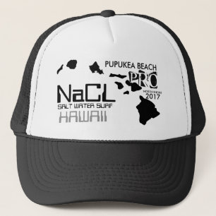 STRAND VON NaCL SALZ WASSER SURF PUPUKEA Truckerkappe