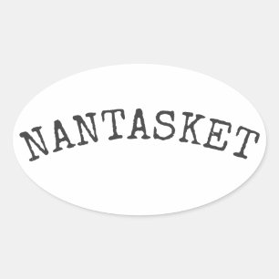 Strand von Nantasket Ovaler Aufkleber