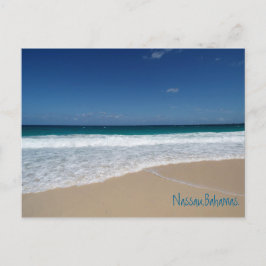 Strand von Nassau, Bahamas Postkarte