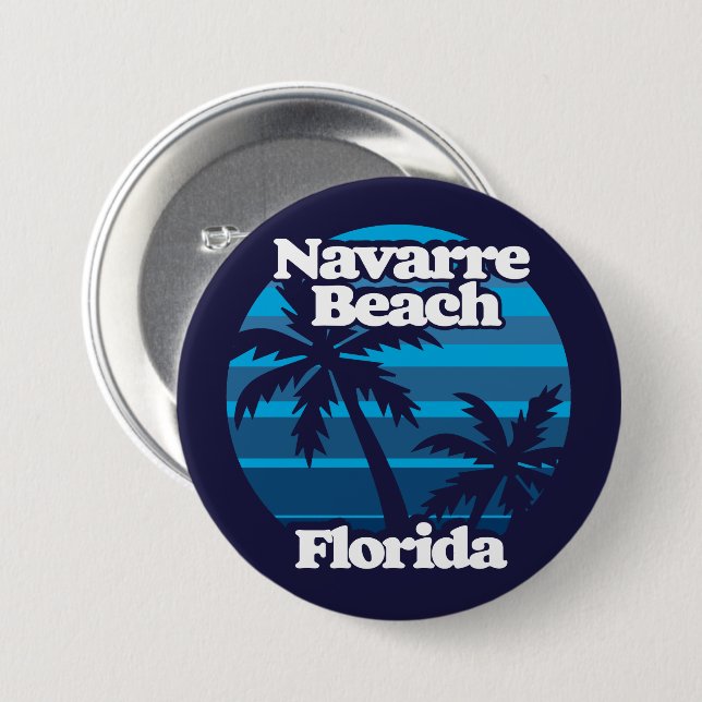 Strand von Navarre Florida Button (Vorne & Hinten)