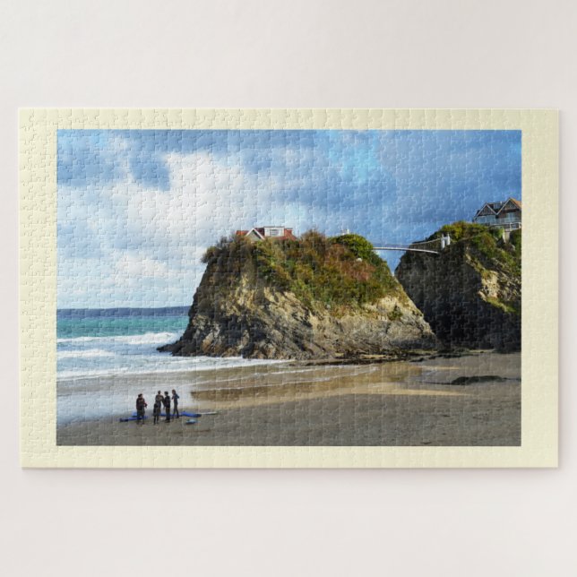 Strand von Newquay in Cornwall (Horizontal)