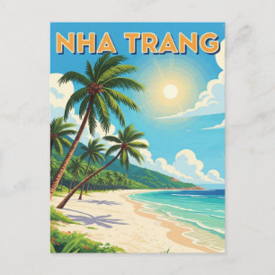 Strand von Nha Trang Vietnam Reise Postkarte