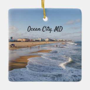 Strand von Ocean City, Maryland Keramikornament