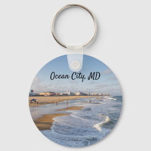 Strand von Ocean City, Maryland Schlüsselanhänger
