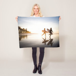Strand von Oceanside Fleecedecke