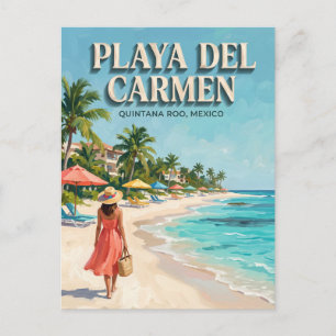 Strand von Playa del Carmen Mexiko Postkarte