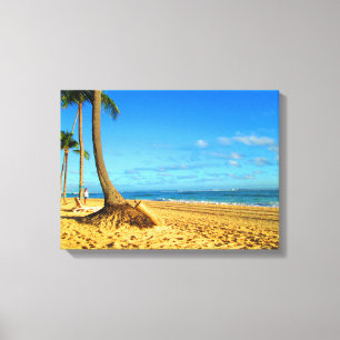 STRAND VON PUNTA CANA AUF LEINWAND 20 "x 16"