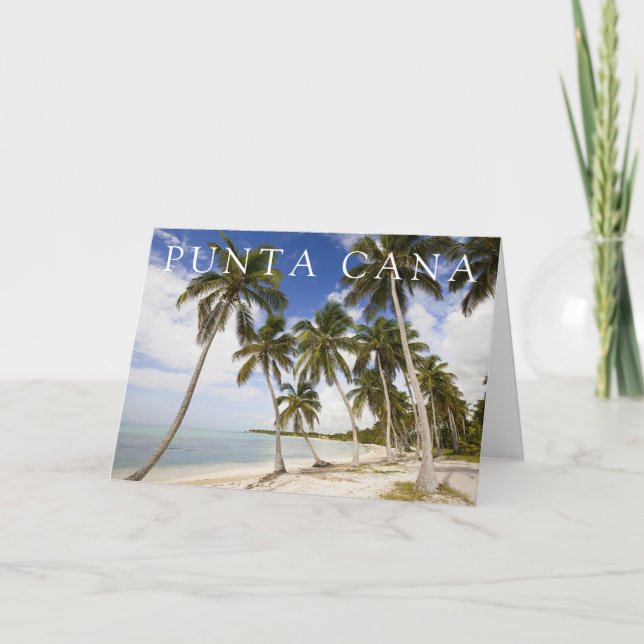 Strand von Punta Cana | Vielen Dank Dankeskarte (Vorderseite)