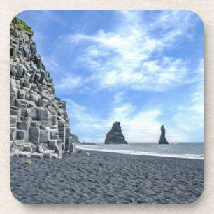 Strand von Reynisfjara. Island Getränkeuntersetzer