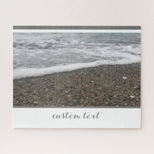 STRAND VON ROCKY OCEAN WHITE WAVES ROLLING SHORE