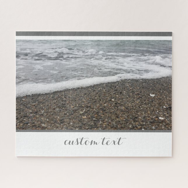 STRAND VON ROCKY OCEAN WHITE WAVES ROLLING SHORE (Horizontal)