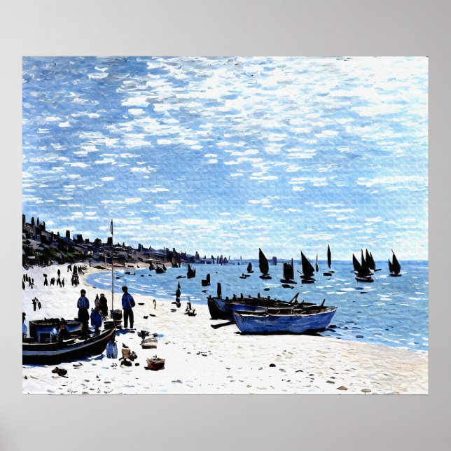 Strand von Sainte-Adresse Poster (Vorne)