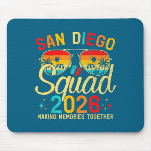 Strand von San Diego Ca Sommer Kunstwerk Mousepad