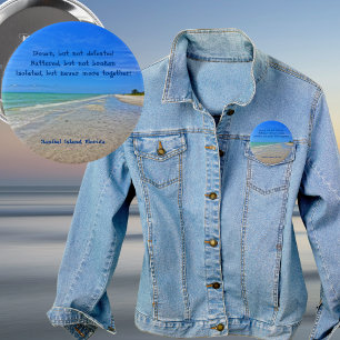 Strand von Sanibel Island, Florida vor dem Hurrika Button