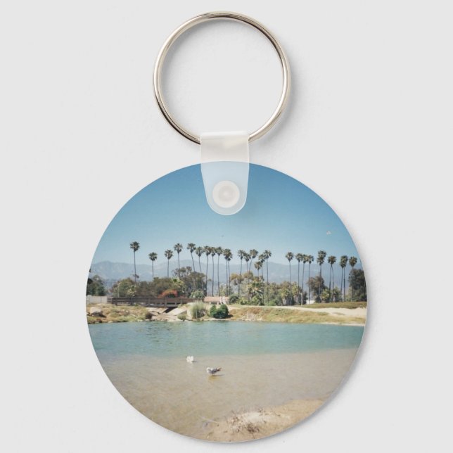 Strand von Santa Barbara Schlüsselanhänger (Vorderseite)