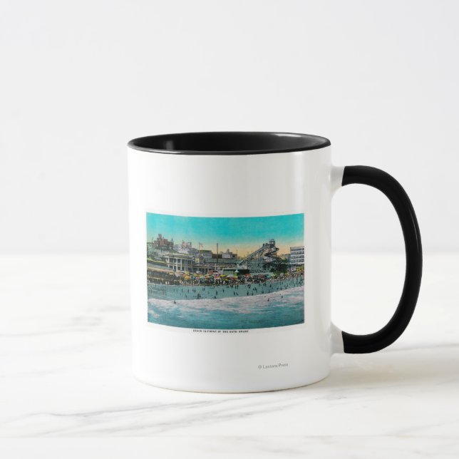 Strand vor dem Bath House, Long Beach Tasse (Rechts)