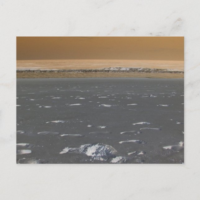 Strand während der Sonnenstrahlen Postkarte (Vorderseite)